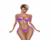 purple flowered bikini