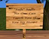 (LCA) Safe Seat Sign