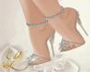 CREAM SPARKLING HEELS