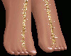 W! Gold Feet Chain