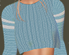 Blue Crop Sweater