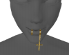 Gold Piercing cross