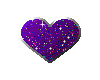 purple sparkle heart