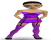 [tes] purple garter set