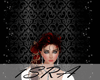 dark red braided hair