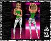 Green Top with Jeans