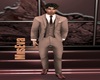 Brown  Suit with Vest