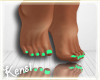 ❥| Bare Feet / Mint
