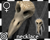 *m Crow Skull Necklace F