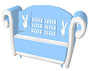 Blue Playboy Bunny Couch