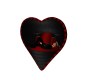 heart wall chair red blk