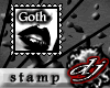 [dj] goth stamp