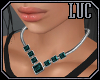 [luc] necklace s aqua