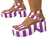 chunky sandals purple st