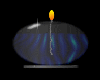 animated blue candle