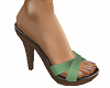 TF* Pale Green Sandals