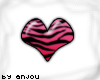 3 zebra sticker (pink)