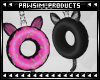 [P] Donut Kitty Earrings
