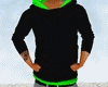 x3' black/green hoodie