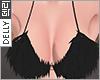 fur bra black