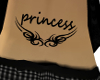 princess lower back tat