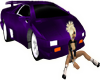 Purple Car Sticker 3