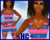 (HC) PVC Dress Blue/Pink