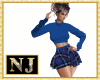 NJ] Blue Knit +Mini