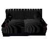 black poseless couch