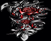 Skull Rose Tribal Tatto