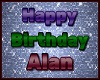 ALAN birthday floor sign