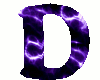 Animated purple D seat