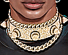 Gold punk Necklace