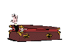 dracula in casket