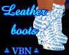 Leather boots derivable