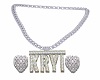 Custom Kryi hearts chain