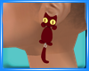 Dp Cat Earrings Red