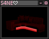 NEON RED COUCH