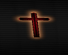 glowing gothic cross