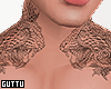 Leopard Neck Tattoo