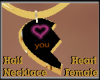 Necklace Half Heart Fem.
