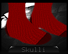 s|s Knitted socks. red