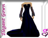 Elegant Gown - BlueBlack