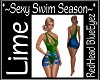 RHBE.LimeSwimSuit w/Wrap