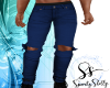 {SS} Blu Ripped Jeans V1