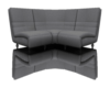 Grey sleek chair