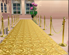 Catwalk gold carpet