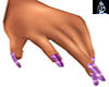 Lavender Stripe Nails