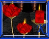 [K] Red Rose Candles