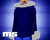 MS City Fur Coat Blue